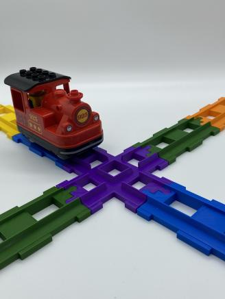Eisenbahnschienen- Kreuzung