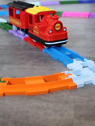 Eisenbahnschienen- Kurve